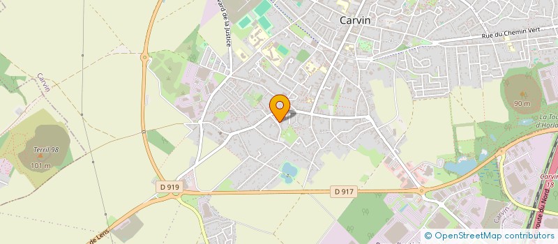 localisation de l'entreprise SCI S.J.L.  CARVIN