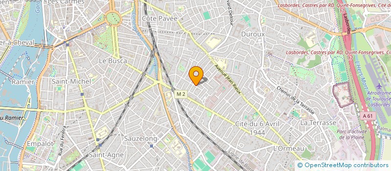 localisation de l'entreprise SCI S.J.L.V. à TOULOUSE