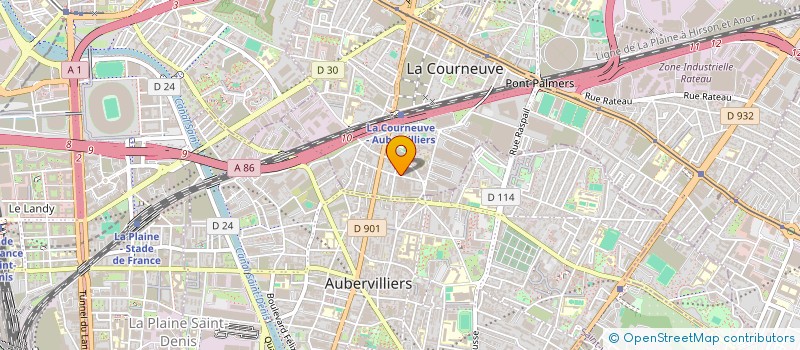 localisation de l'entreprise SCI S K 1 à LA COURNEUVE