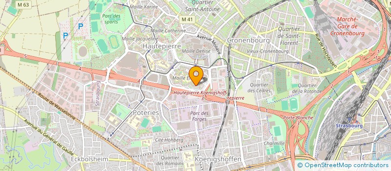 localisation de l'entreprise SCI S.K à STRASBOURG