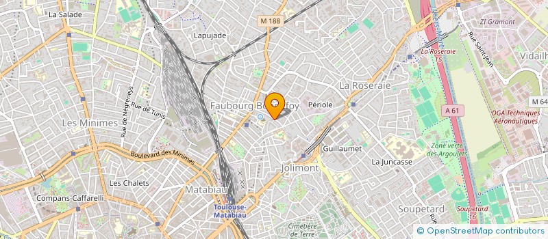 localisation de l'entreprise SCI S.K.B à TOULOUSE