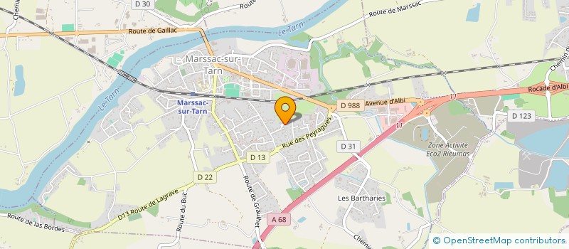localisation de l'entreprise SCI S.K IMMO'INVEST à MARSSAC-SUR-TARN