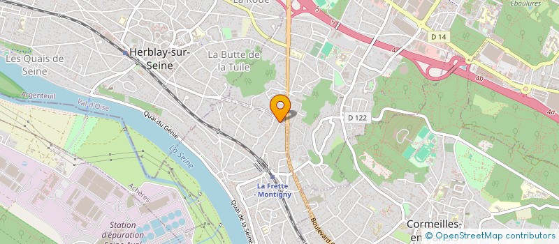 localisation de l'entreprise SCI S.L.  LA FRETTE-SUR-SEINE