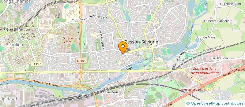 localisation de l'entreprise SCI S.L.A.G.  CESSON-SEVIGNE