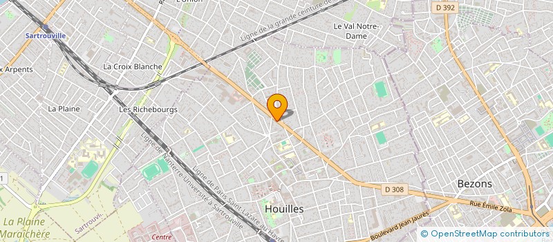 localisation de l'entreprise SCI S L C  HOUILLES