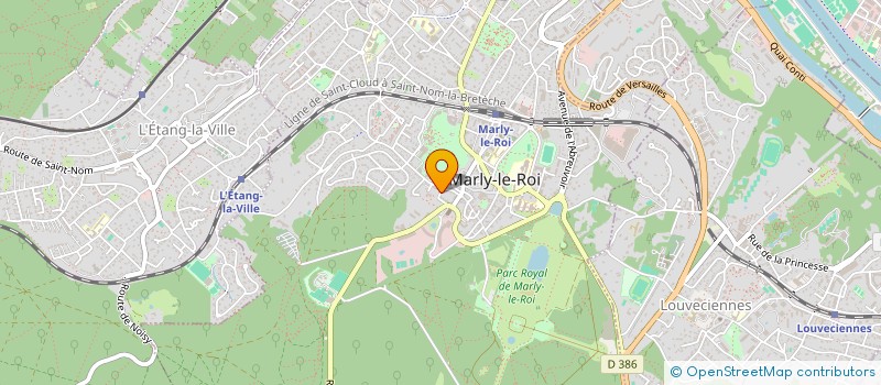 localisation de l'entreprise SCI S.L.M.  MARLY-LE-ROI