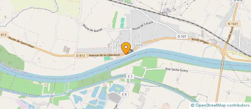 localisation de l'entreprise SCI S.L.M.  COLAYRAC-SAINT-CIRQ