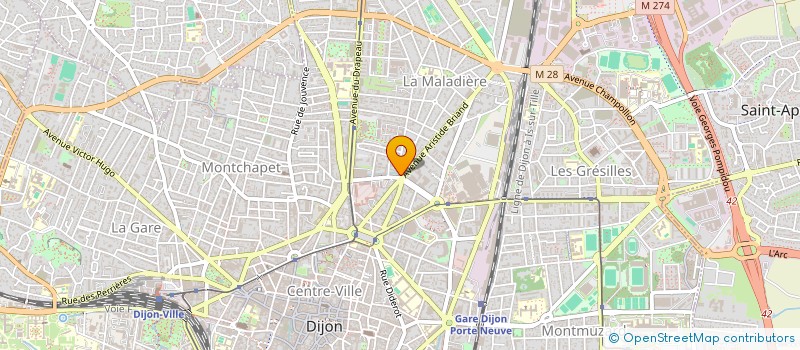 localisation de l'entreprise SCI S.L.P. 21 à DIJON