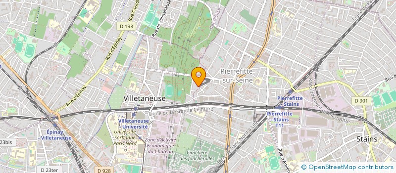 localisation de l'entreprise SCI S.M  VILLETANEUSE