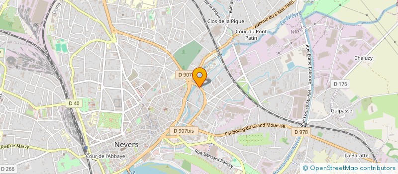 localisation de l'entreprise SCI S.M. AZUR à NEVERS