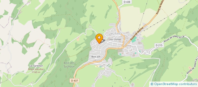 localisation de l'entreprise SCI S.M.B.  LES FINS