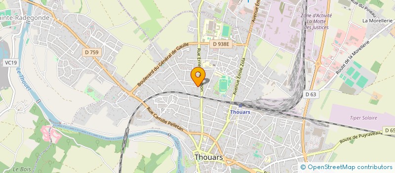 localisation de l'entreprise SCI S.M.D.P  THOUARS