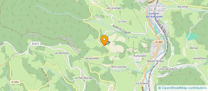 localisation de l'entreprise SCI S.M.E  SAINT-NIZIER-D'AZERGUES