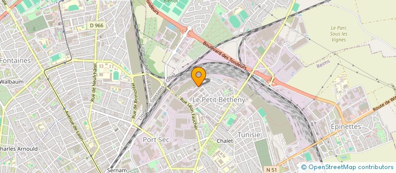 localisation de l'entreprise SCI S.M EVOLUTION  BETHENY