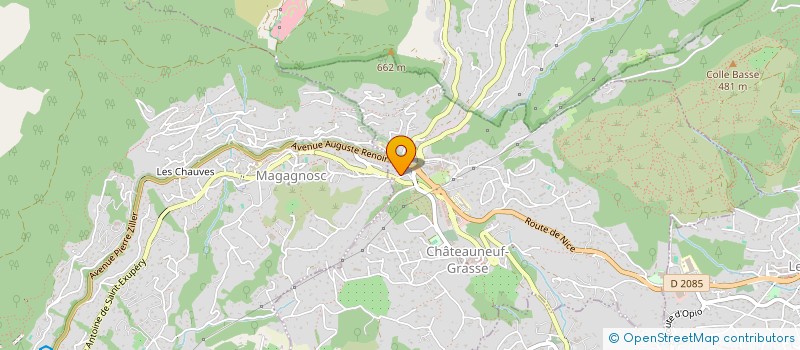 localisation de l'entreprise SCI S.M.F.  CHATEAUNEUF-GRASSE