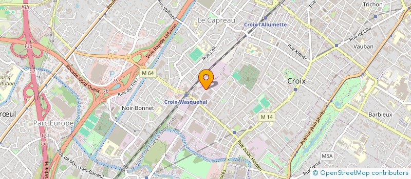 localisation de l'entreprise SCI S M H à CROIX