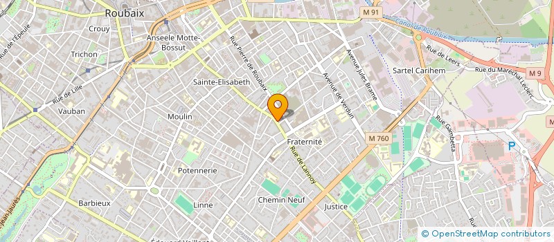 localisation de l'entreprise SCI S & M IMMOBILIER  ROUBAIX