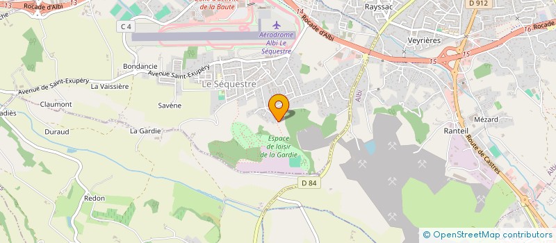 localisation de l'entreprise SCI S.M.J.  LE SEQUESTRE