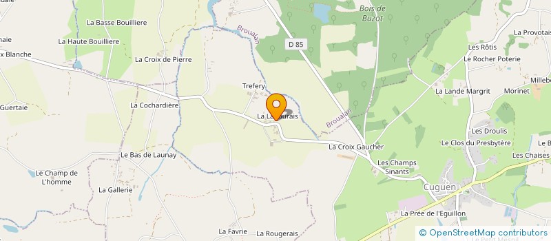 localisation de l'entreprise SCI S.M.J.  CUGUEN