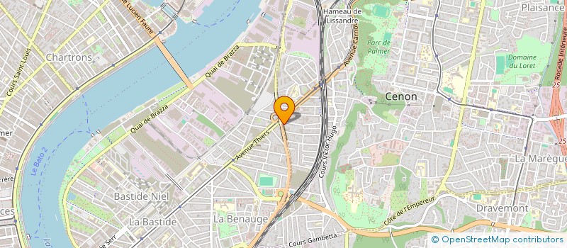 localisation de l'entreprise SCI S.M.J.B.  CENON