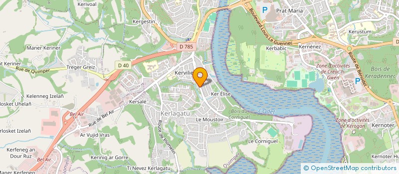 localisation de l'entreprise SCI S M L à QUIMPER