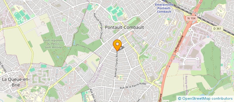 localisation de l'entreprise SCI S.M.R - SCI S.M.R  PONTAULT-COMBAULT