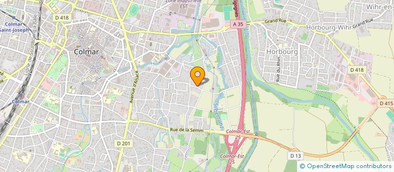 localisation de l'entreprise SCI S.M.W  COLMAR