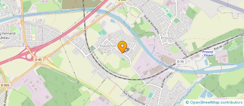 localisation de l'entreprise SCI S-N-AC  HAULCHIN