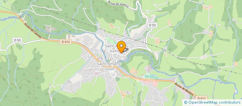 localisation de l'entreprise SCI S.N CHABBERT  SAINT-AMANS-VALTORET