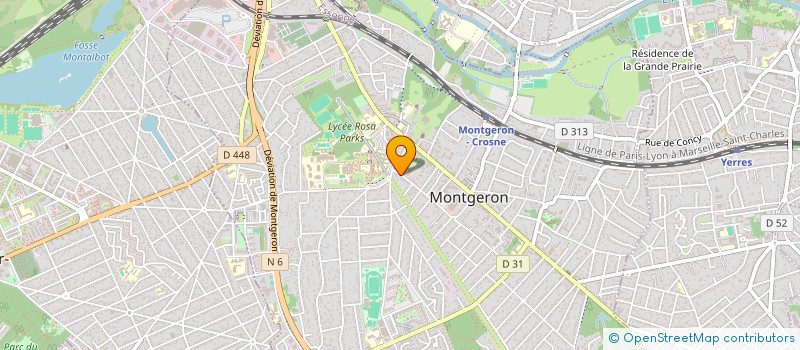 localisation de l'entreprise SCI S.N.L.L  MONTGERON