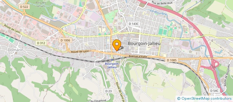 localisation de l'entreprise SCI S N R  BOURGOIN-JALLIEU
