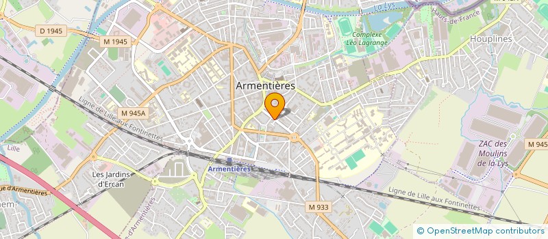 localisation de l'entreprise SCI S.O.A.  ARMENTIERES