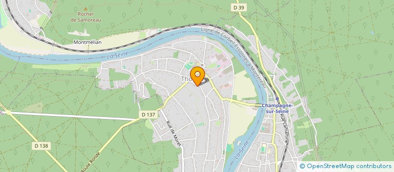 localisation de l'entreprise SCI S.O.C.A.2  THOMERY