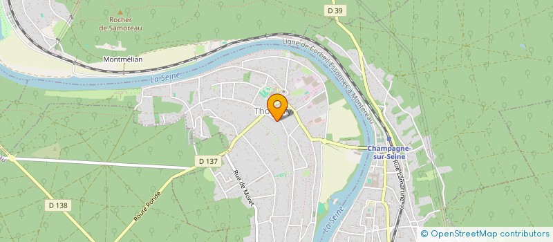 localisation de l'entreprise SCI S O C A  THOMERY