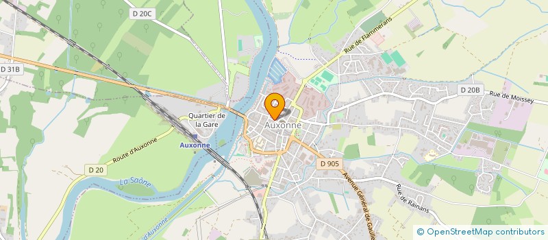 localisation de l'entreprise SCI S.O.P.H.I.A.L.E  AUXONNE