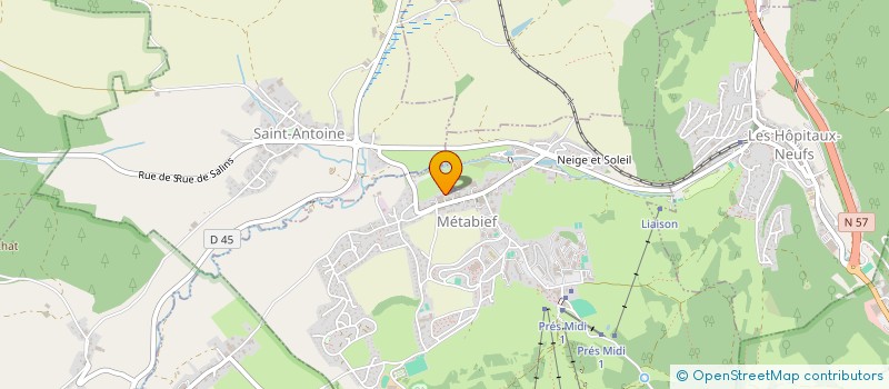 localisation de l'entreprise SCI S.P.A.G.  METABIEF