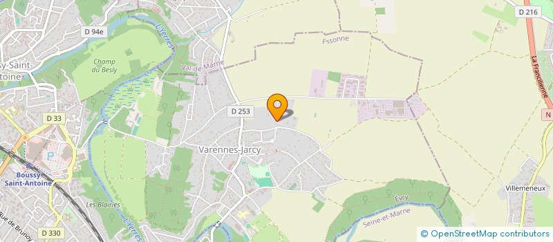 localisation de l'entreprise SCI S.P.D.A.  VARENNES-JARCY