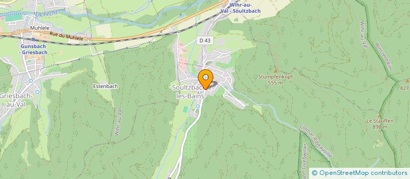 localisation de l'entreprise SCI S.P.I.  SOULTZBACH-LES-BAINS
