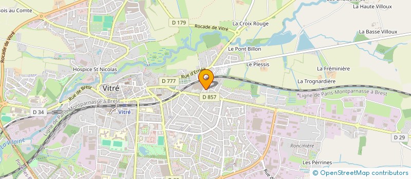localisation de l'entreprise SCI S.P.J.  VITRE