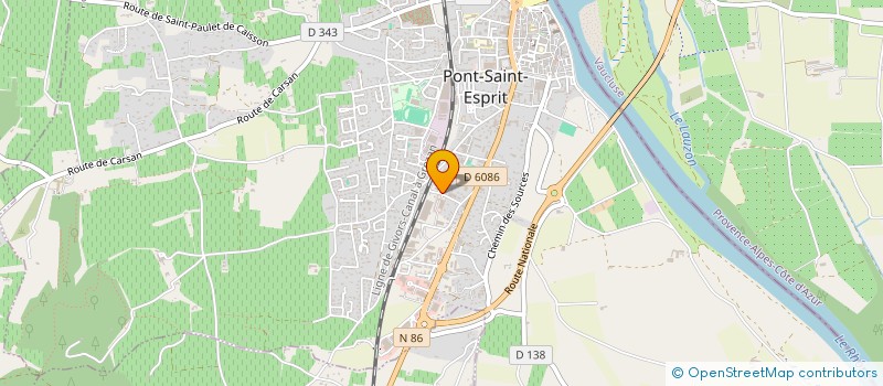 localisation de l'entreprise SCI S.P.L.I SANDRINE PATRICK LACROIX IMMOBILIER  PONT-SAINT-ESPRIT