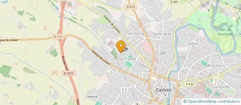 localisation de l'entreprise SCI S.P.M.  CASTRES