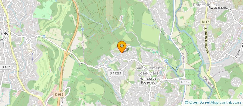 localisation de l'entreprise SCI S.P.M.J.C.  SAINT-CLEMENT-DE-RIVIERE