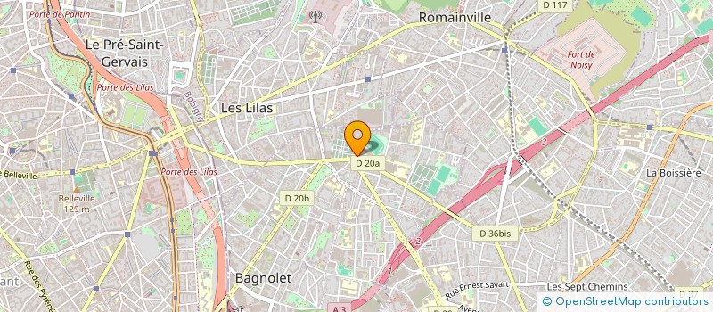 localisation de l'entreprise SCI S P SIEU  BAGNOLET