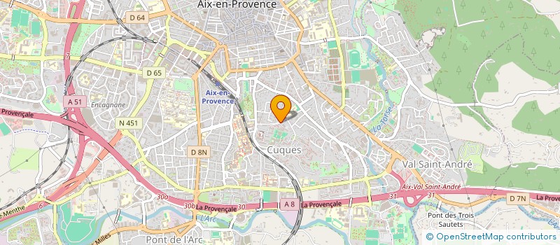 localisation de l'entreprise SCI S.R.G. à AIX-EN-PROVENCE