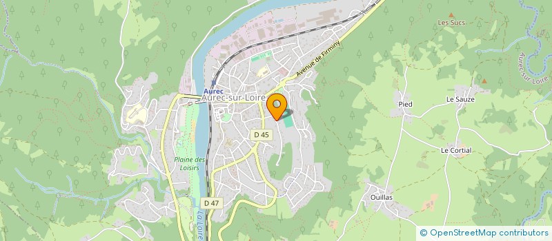 localisation de l'entreprise SCI S.R.G.A  AUREC-SUR-LOIRE