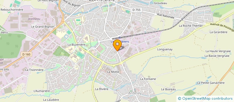 localisation de l'entreprise SCI S.R.H à LES HERBIERS