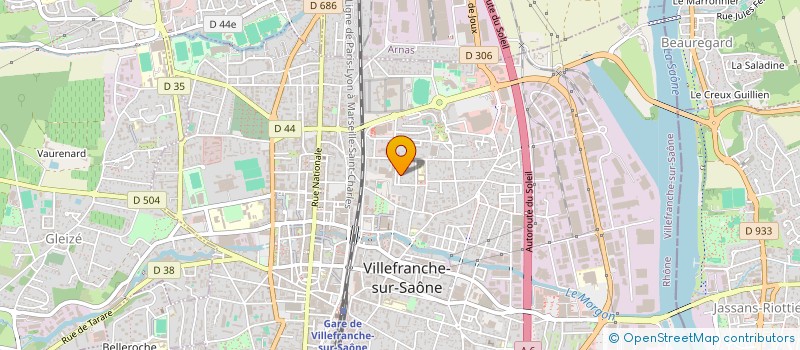 localisation de l'entreprise SCI S&R IMMO  VILLEFRANCHE-SUR-SAONE