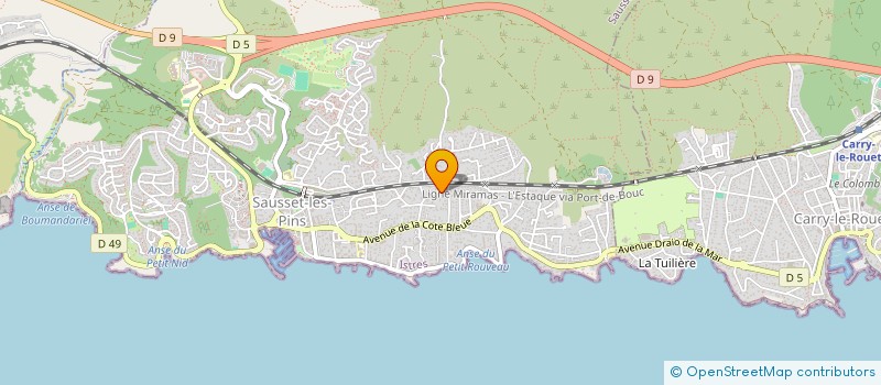 localisation de l'entreprise SCI S.R.M.I IMMOBILIER  SAUSSET-LES-PINS