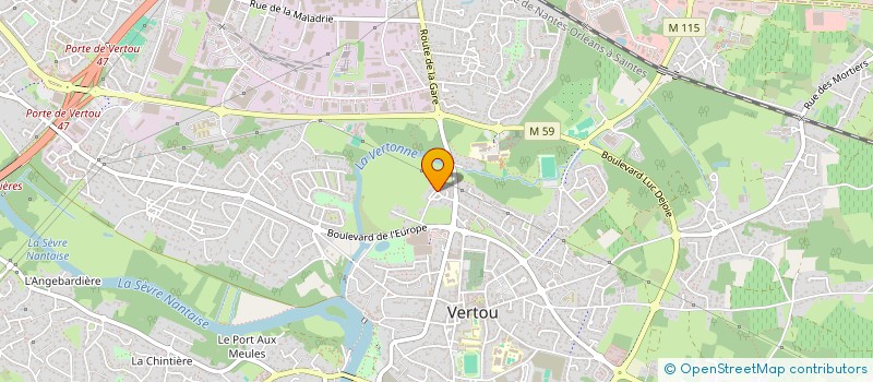 localisation de l'entreprise SCI S.R. MOREAU  VERTOU