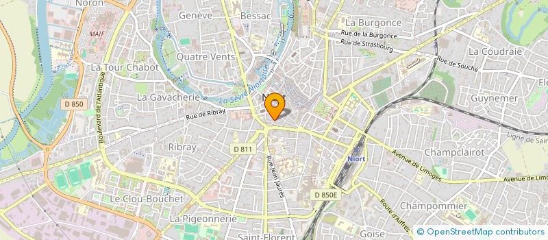 localisation de l'entreprise SCI S.R.P.J à NIORT